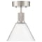 Access Lighting Port Nine Martini, Martini LED SemiFlush, Brushed Steel Finish, Clear Glass 63146LEDD-BS/CLR - alternate 2